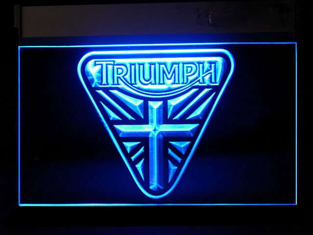 Triumph Union Jack LED Sign